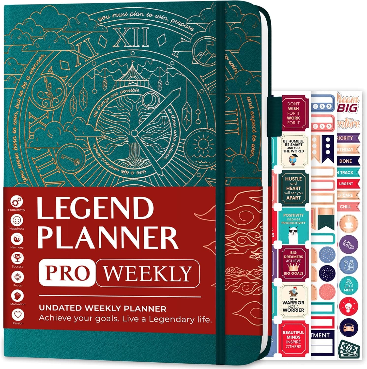 Legend Planner PRO — Undated Weekly &amp; Monthly Planner
