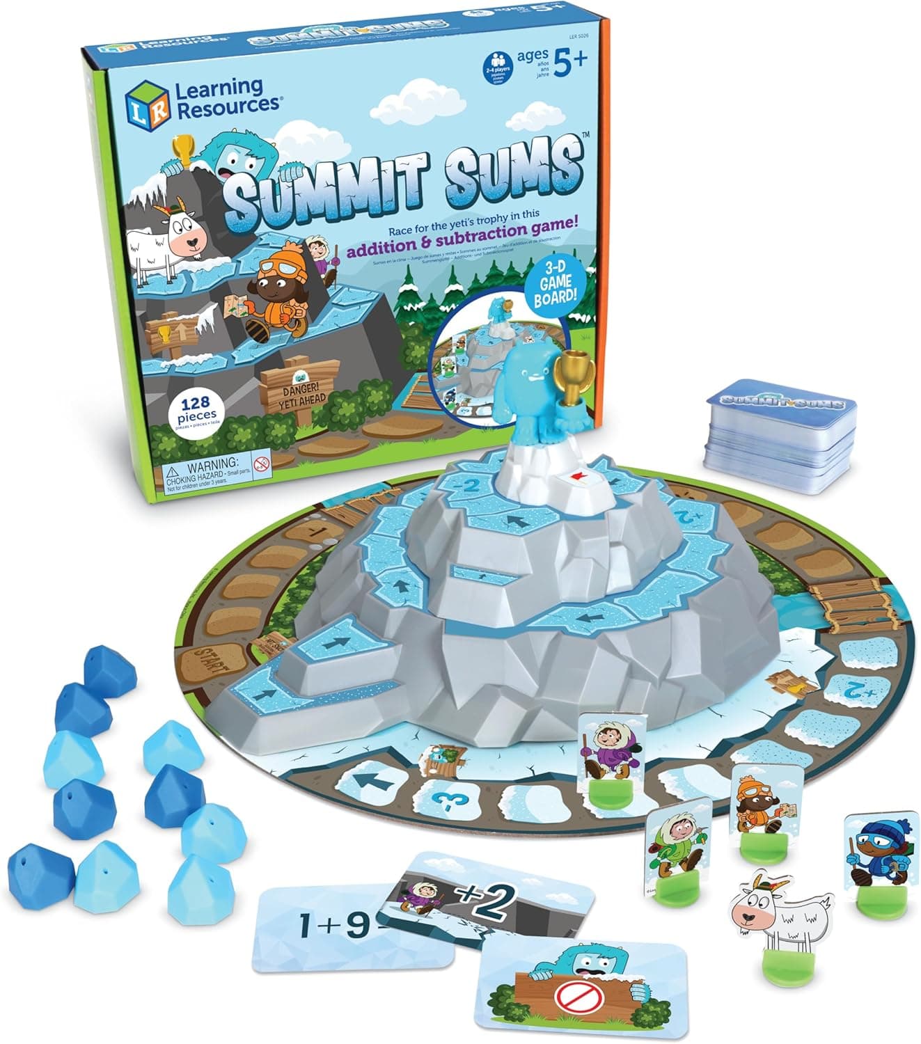 Learning Resources Summit Sums Addition & Subtraction Game