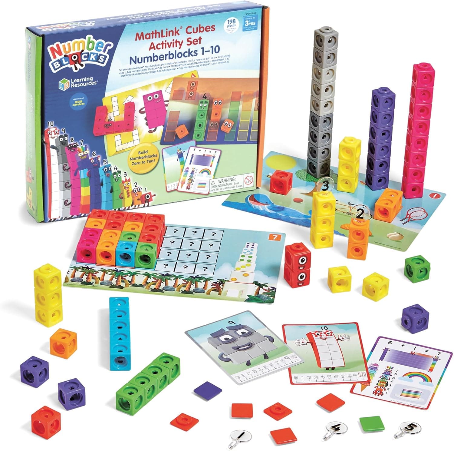 Learning Resources Numberblocks MathLink Cubes Activity Set