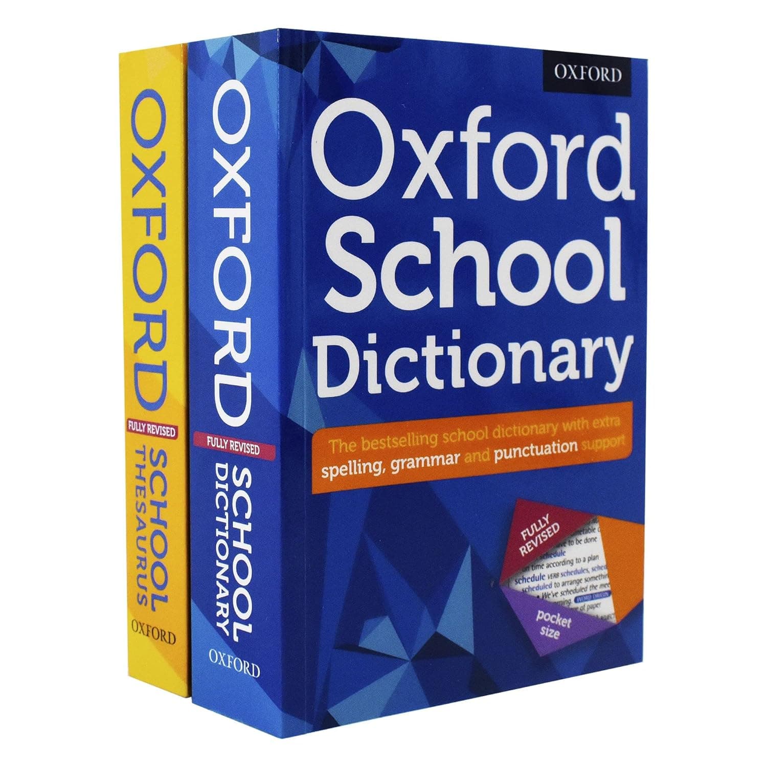 Oxford School Dictionary &amp; Thesaurus 2 Books Set