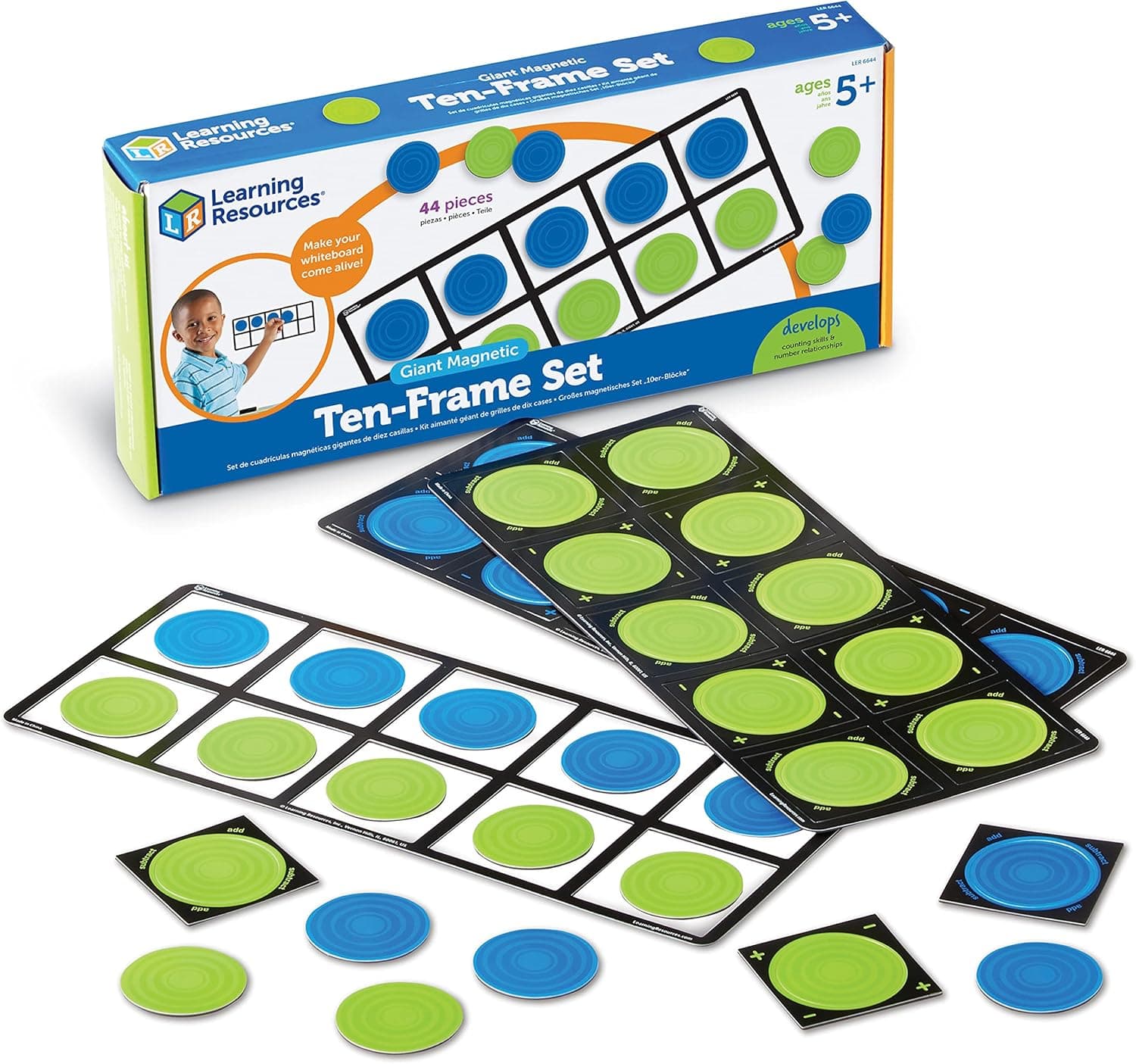 Learning Resources Jumbo Magnetic Ten-Frame Set